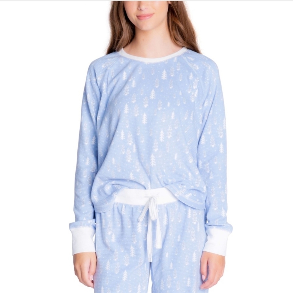 Insomniax Printed Long Sleeve Pajama Top.